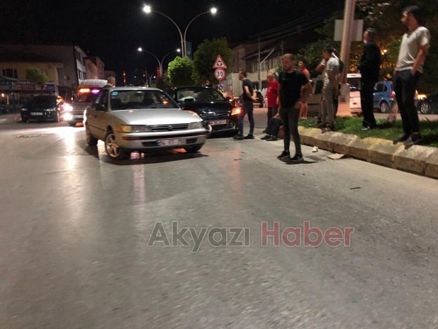 Ada caddesinde trafik kazası