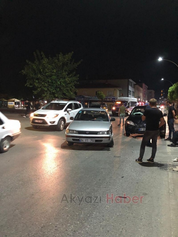 Ada caddesinde trafik kazası