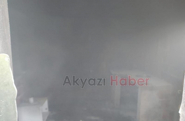 Madde bağımlısı evi ateşe verdi