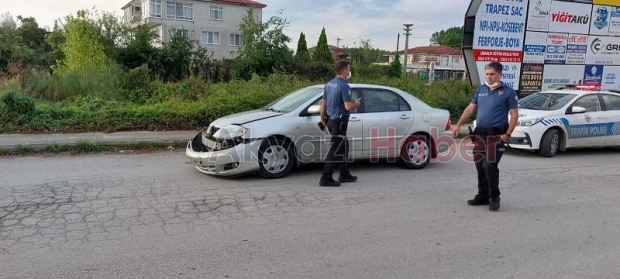 Otomobil ile motosiklet çarpıştı: 1 yaralı