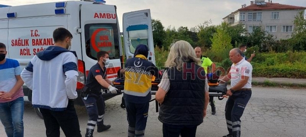 Otomobil ile motosiklet çarpıştı: 1 yaralı