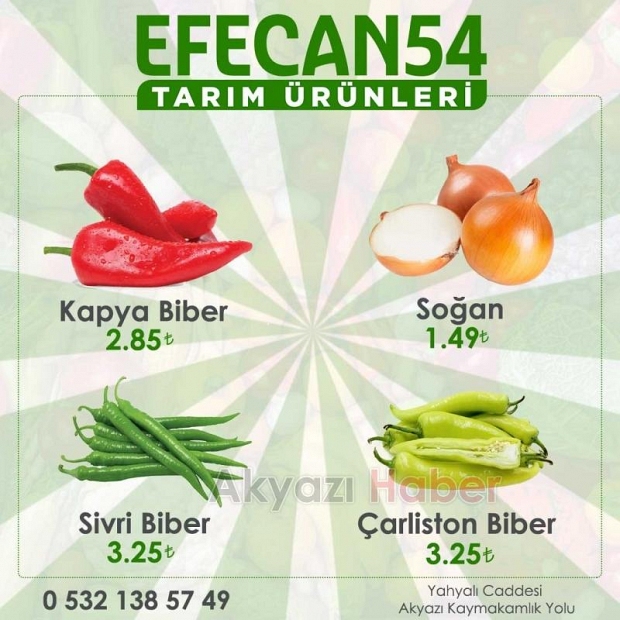 Efecan Tanzim Satışta her gün en ucuz fiyat
