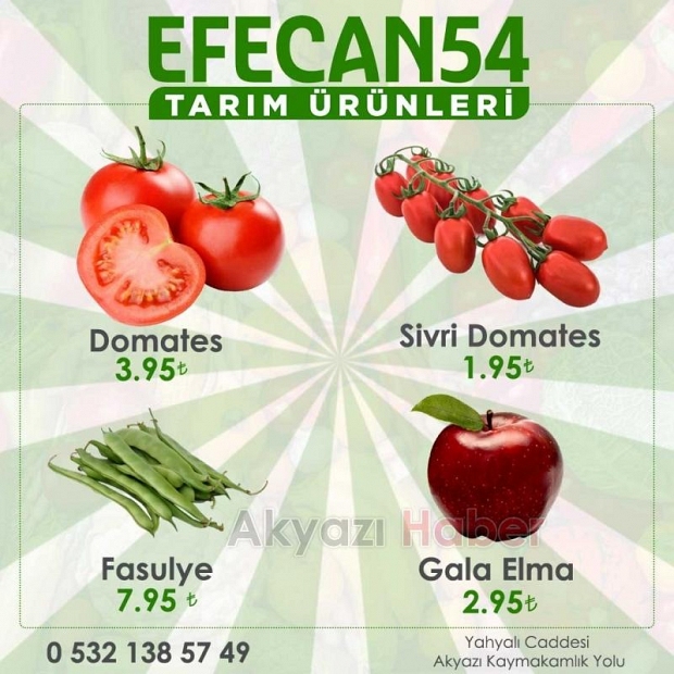 Efecan Tanzim Satışta her gün en ucuz fiyat