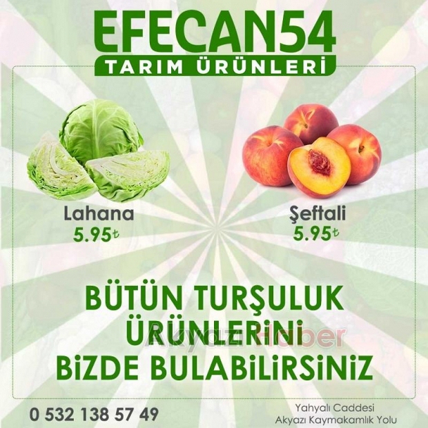 Efecan Tanzim Satışta her gün en ucuz fiyat