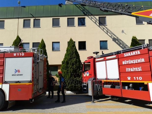 Fabrikada yangın paniği