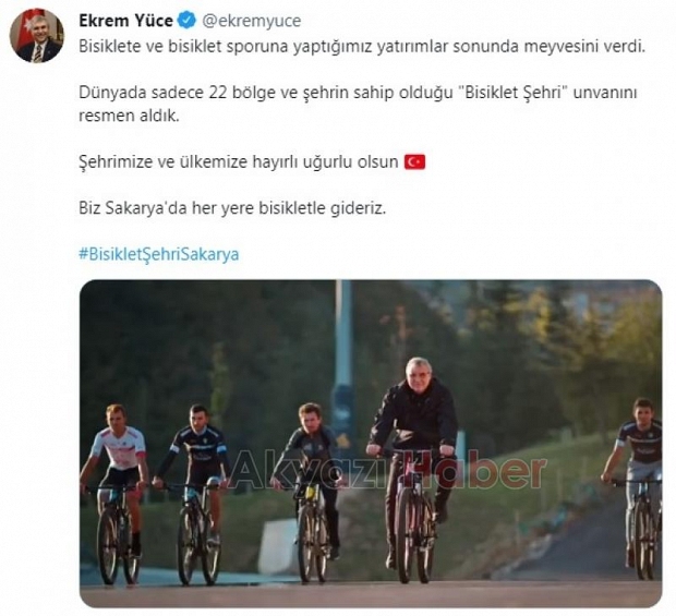 BisikletŞehriSakarya Türkiye gündeminde
