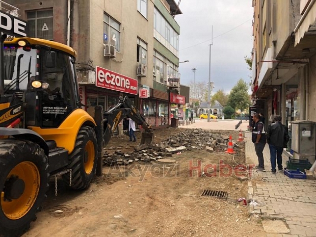 İlçe merkezinde çalışmalar başladı