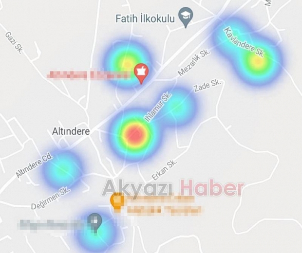 Akyazı'nın korona haritası kızardı