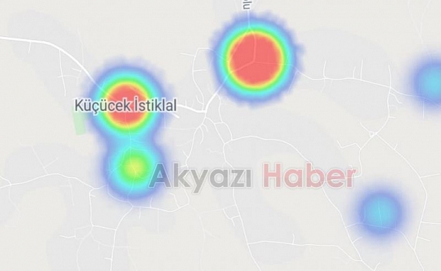 Akyazı'nın korona haritası kızardı