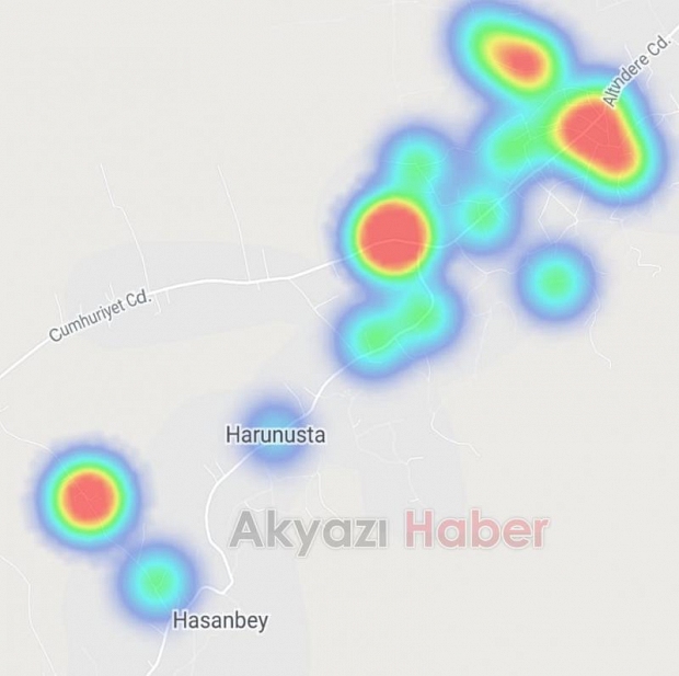 Akyazı'nın korona haritası kızardı