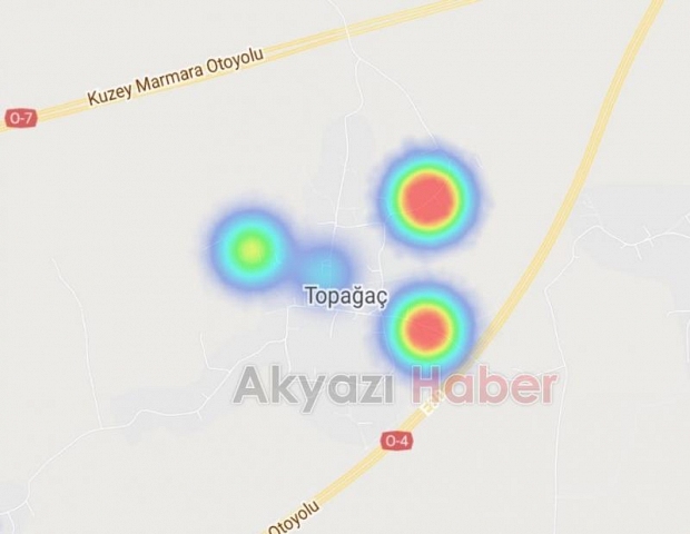 Akyazı'nın korona haritası kızardı