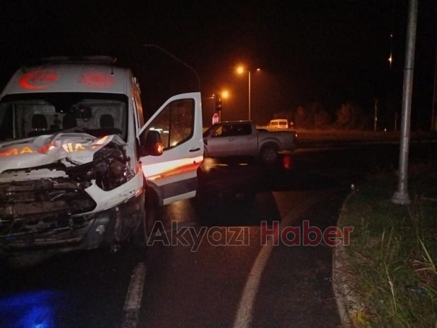 Akyazı'da ambulansın çarptığı ineğin sahibi bulundu