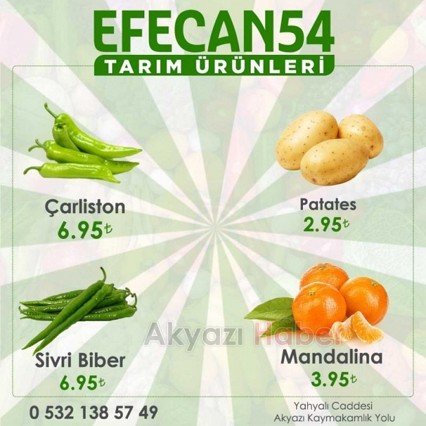 Efecan Tanzim Satışta her gün en ucuz fiyat