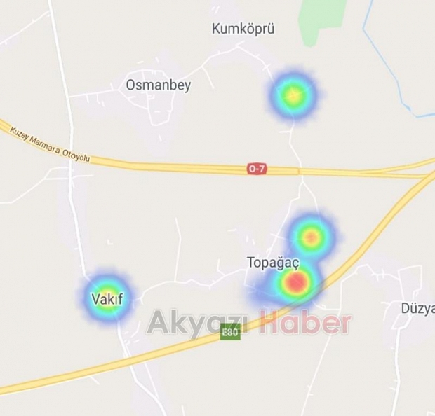 Akyazı'nın korona haritasında son durum