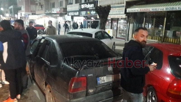 Otomobile çarpıp kaçtı
