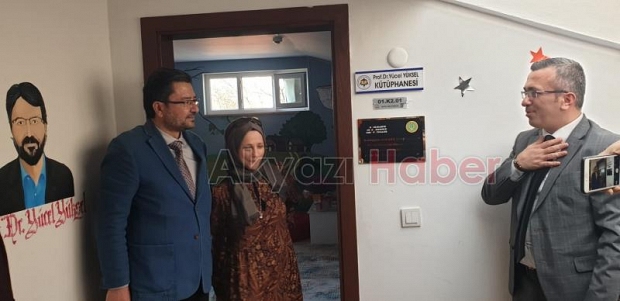 Akyazı'da Prof.Dr. Yücel Yüksel adına kütüphane açıldı