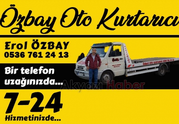 Özbay oto kurtarıcı 7/24 yollarda! 