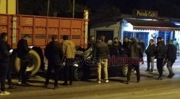 Kamyonun altına girdi