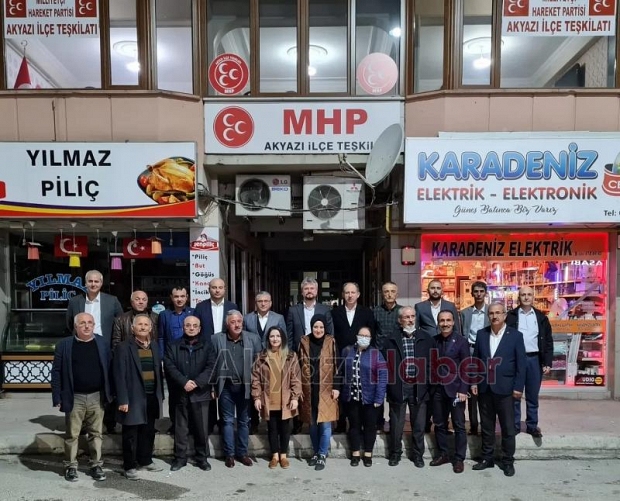 MHP Akyazı Teşkilatı İl Yönetimi'ni misafir etti