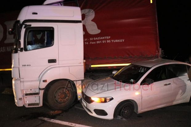 TEM'deki kazada 5 sporcu dehşeti yaşadı
