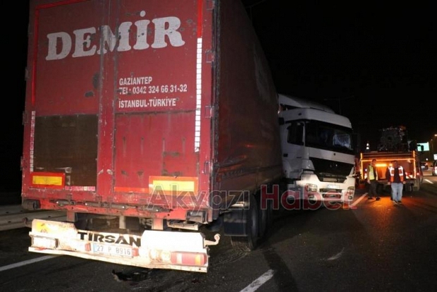 TEM'deki kazada 5 sporcu dehşeti yaşadı