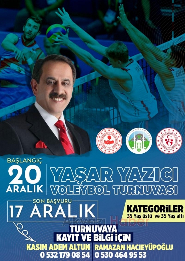 Yaşar Yazıcı Voleybol Turnuvası düzenlenecek