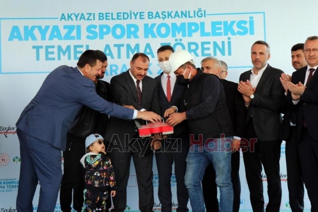 Akyazı Spor Kompleksi'nin temeli atıldı