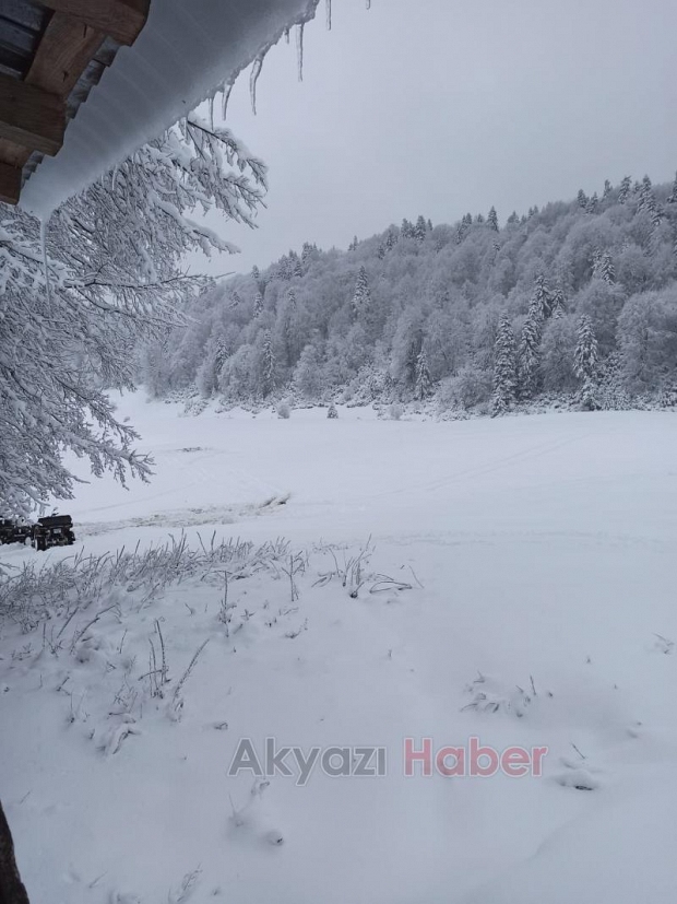 Yaylalardan kar manzaraları