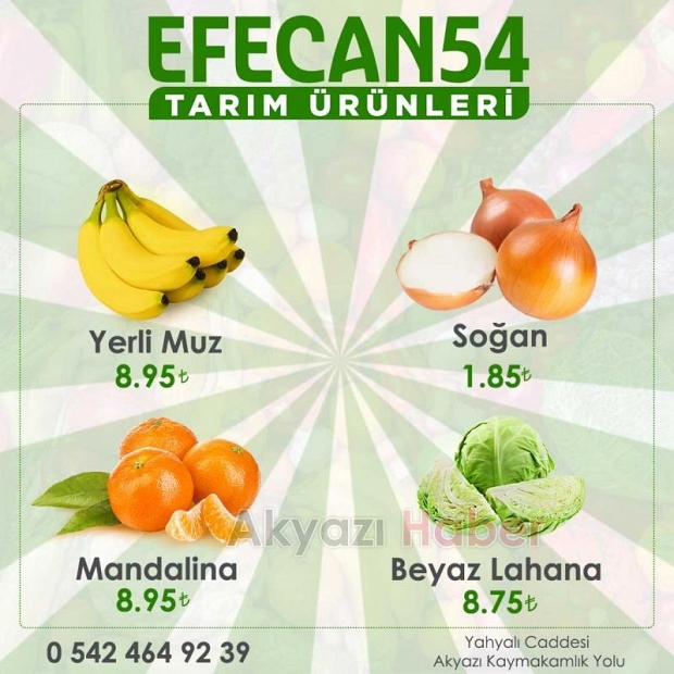 Efecan Tanzim Satışta her gün en ucuz fiyat