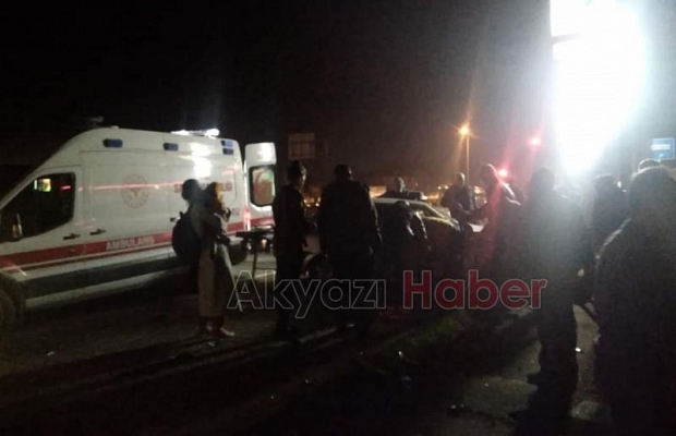 Akyazı'da feci kaza 5 yaralı
