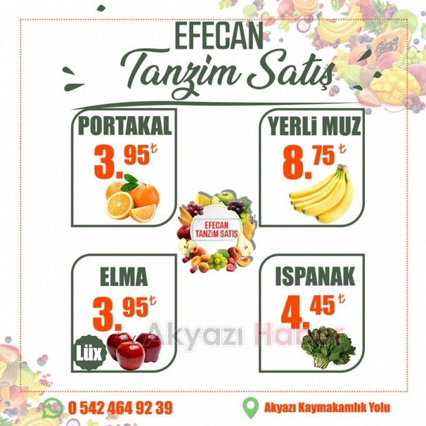 Sağlıklı Beslenmenin Adresi Efecan Tanzim Satış