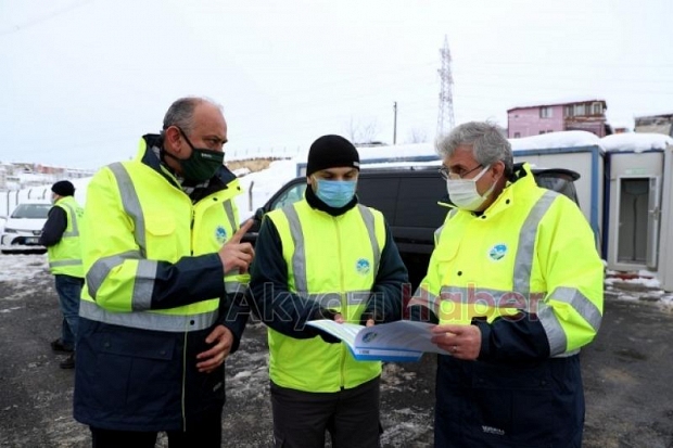 Meteorolojik verilerin ardından ekiplerin kar nöbeti başladı