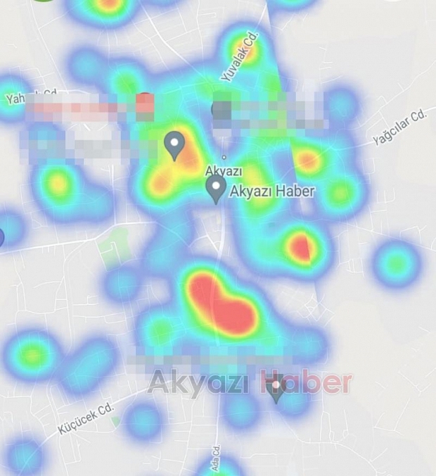 Akyazı'nın korona haritası kızardı