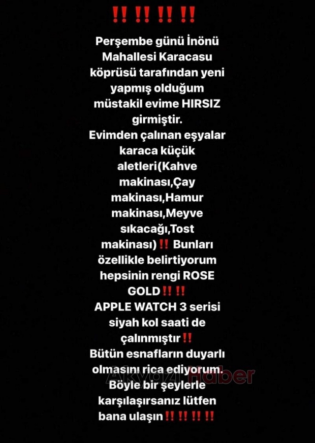 Çalınan eşyaları için esnaftan yardım istedi