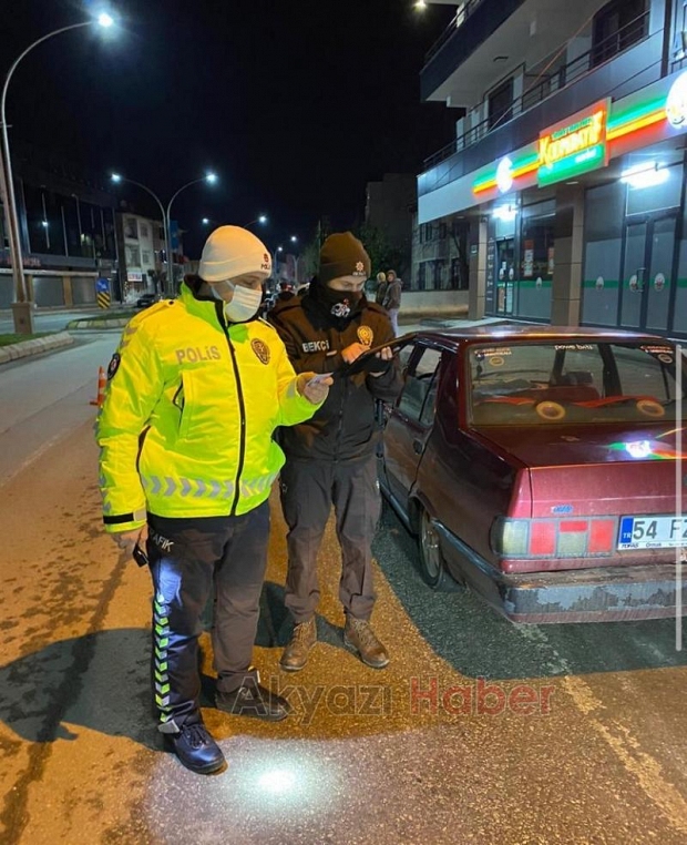 Akyazı'da asayiş ve trafik uygulaması