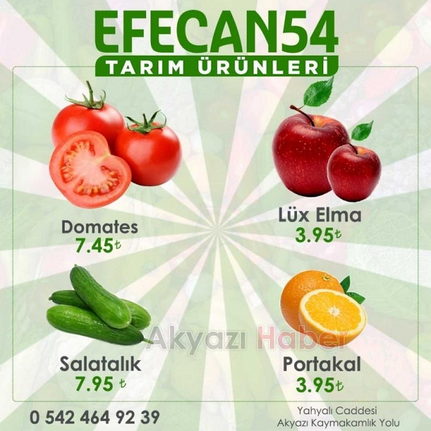  Sağlıklı Beslenmenin Adresi Efecan Tanzim Satış