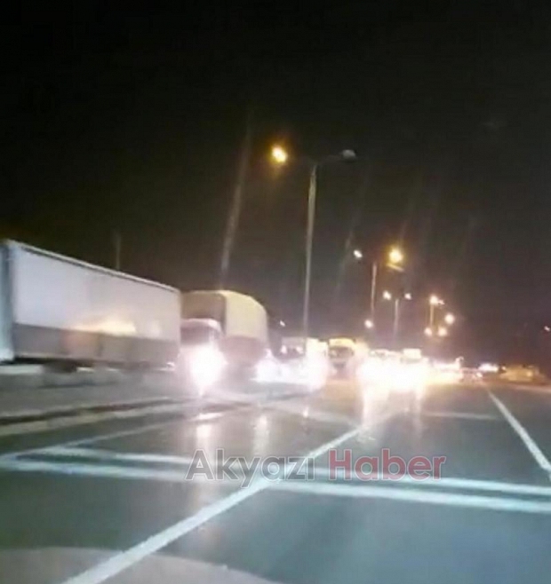 İzmit yolu kapandı