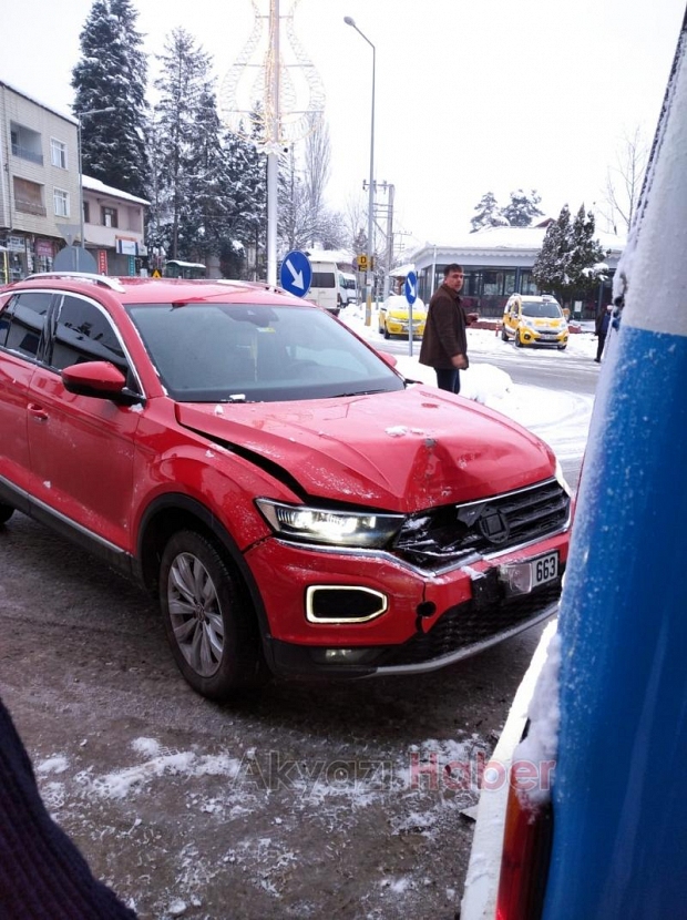 Buzlanma kazayı beraberinde getirdi