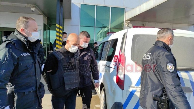 Katil zanlısı çelik yelekle adliyeye sevk edildi