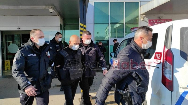Katil zanlısı çelik yelekle adliyeye sevk edildi