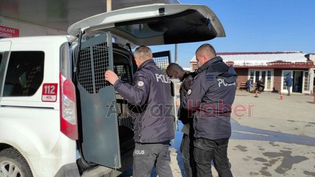 Katil zanlısı çelik yelekle adliyeye sevk edildi