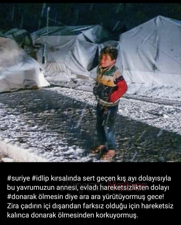 İdlib'e un ve battaniye yardımı kampanyası başlatıldı