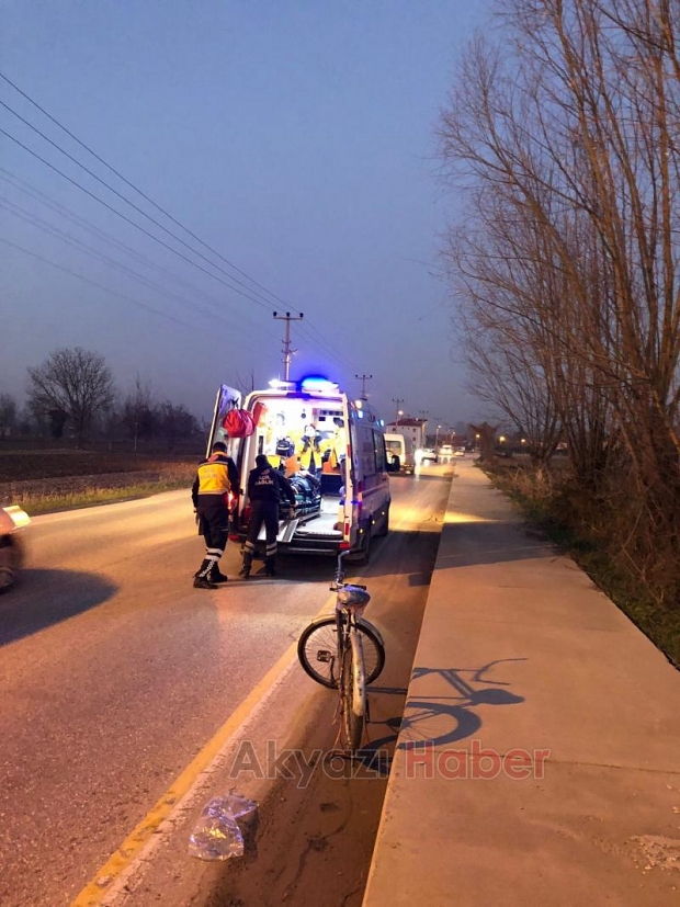 Yardımına kurye koştu, ambulansla hastaneye kaldırıldı