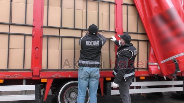 14 milyon 510 bin adet makaron ele geçirildi