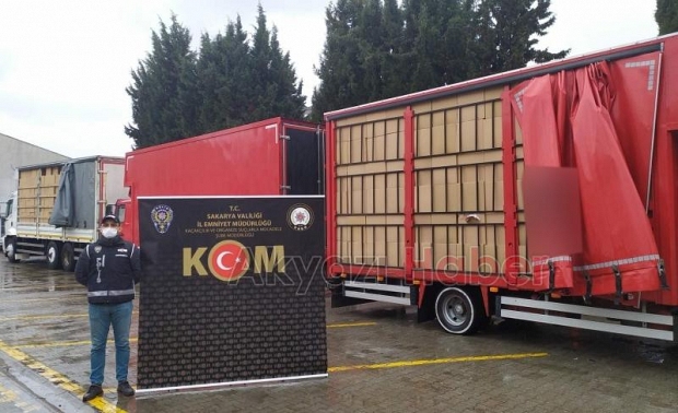 14 milyon 510 bin adet makaron ele geçirildi