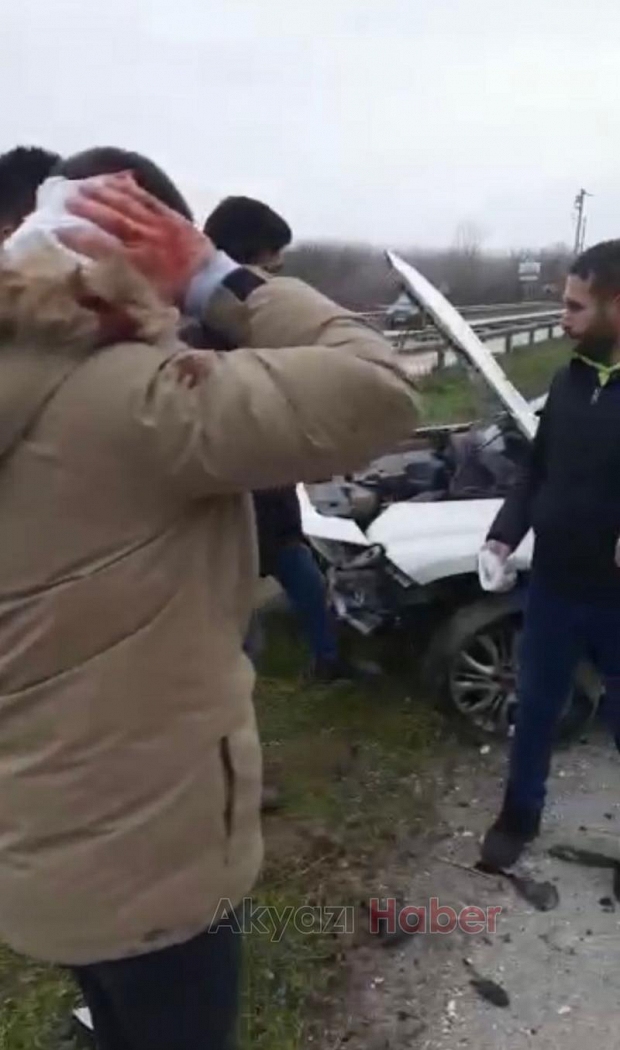 Otomobil bariyerlere çarptı: 1 yaralı