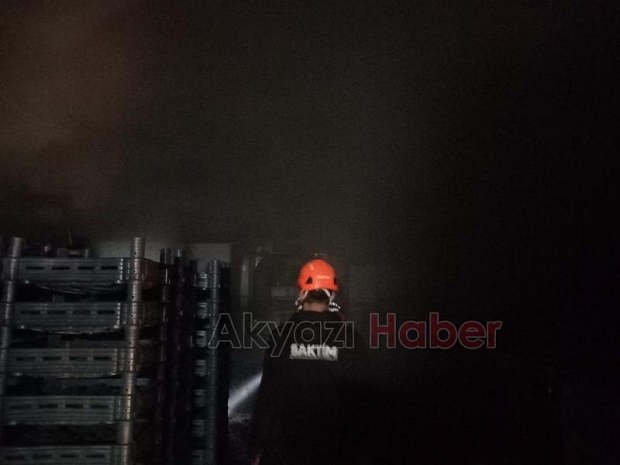 Akyazı'da yangın