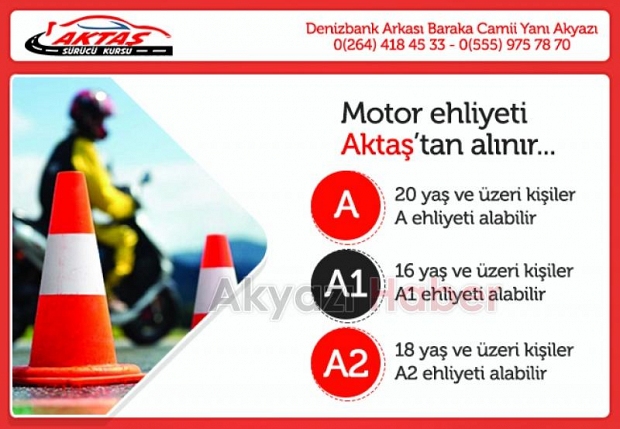 Aktaş Sürücü Kursun da sınırlı süreli efsane kampanya