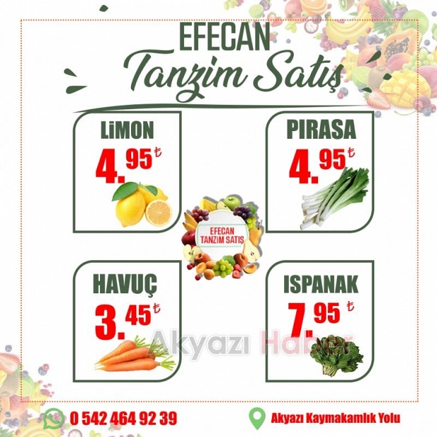 Efecan Tanzim Satış'tan Uygun Fiyatlı ürünler