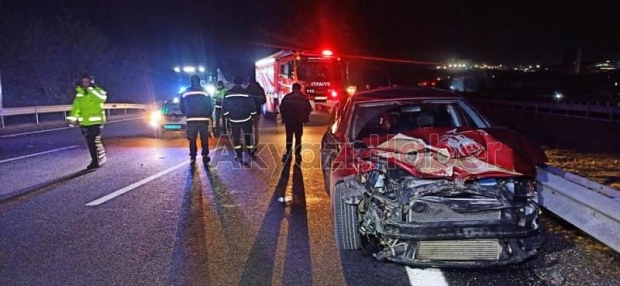 TEM'de kaza 5 yaralı